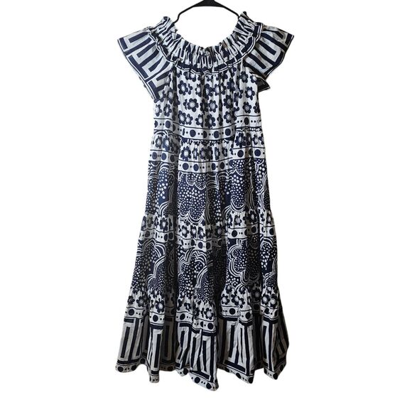 Trina Turk Maxi Dress Womens Small Off Shoulder Floral Vacation Cruise Organic - Picture 2 of 14